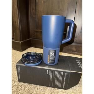 NEW BruMate Muv 25oz Tumbler W Handle and Straw | Leakproof (Blue)